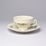 Tea cup and saucer 205 ml / 15,5 cm, Thun 1794 Carlsbad porcelain, BERNADOTTE ivory + flowers