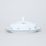 Butter dish 250 g, Thun 1794 Carlsbad porcelain, BERNADOTTE blue flower