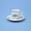Cup and saucer Espresso 75 ml / 12 cm, Thun 1794 Carlsbad porcelain, BERNADOTTE blue rose
