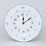 Clock wall 27 cm, Thun 1794 Carlsbad porcelain, BERNADOTTE blue flower
