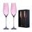 Sihouette Celebration Pink - Set of 2 champagne glasses 210 ml, Swarovski Crystals, DIAMANTE