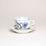 Cup and saucer A + A, 80 ml / 11 cm for mocca (mini coffee), Original Blue Onion + gold Pattern