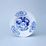 Annual plate 1996 18 cm, relief, Original Blue Onion Pattern