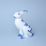 Hare sitting 17 cm, Original Blue Onion Pattern