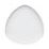 Plate flat triangle 26 cm, Sketch Basic, Seltmann Porcelain