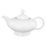 Tea pot 1,25 l, Lido Black Line, Seltmann Porcelain