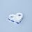 Candleholder "Heart" 9,3 x 8,8 x 2,2 cm, Original Blue Onion Pattern