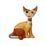 Cat Pablo 7 / 4.5 / 8cm, biscuit china, Cats Goebel R. Wachtmeister