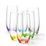 Club 350 ml Rainbow - barevná sada, sklenice na vodu, 6 ks., Crystalex