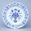 Plate dining 24 cm, Cancer, (wall plate too), Original Blue Onion Pattern
