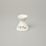 Candle holder 65 mm, Thun 1794 Carlsbad porcelain, BERNADOTTE ivory + flowers