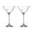 Silueta - Set 2 sklenic na Martini 240 ml, krystaly Swarovski, DIAMANTE