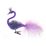 Christmas decoration swan, 10 cm, light purple, Czech decorations MIJA