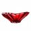 Křišťálová mísa Plantica, Red, 33 cm, Aurum Crystal