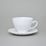 Cup 200 ml and saucer tea, Opera white, Cesky porcelan a.s.