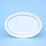 Oval flat dish 32 cm, Thun 1794, karlovarský porcelán, Nina blue stripes
