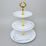 Cake stand 3 pcs. 34 cm, Thun 1794, karlovarský porcelán, OPÁL grass