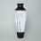 Studio Miracle: Black & White Vase, 37,5 cm, Hand-decorated by Vlasta Voborníková
