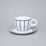 Cup and Saucer Šárka 160 ml, Black Line, Goldfinger porcelain