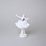 Dancer with lace (violet) 8 x 6 x 12 cm, Kurt Steiner, Porcelain Figures Unterweissbacher