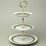Compartment dish 3 pcs. 34 cm, Marie Louise 8800501 gold + green, Thun 1794, karlovarský porcelán