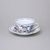 Šálek a podšálek C/1 + ZC1 (zrcadlový podšálek), 200 ml / 15,5 cm na čaj, rubínová červeň + zlato, Český porcelán a.s.