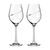 Silhouette - Set of 2 White Wine Glasses 360 ml, Swarovski Crystals