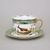 Olga: Cup 400 ml breakfast and saucer 19 cm, hunting green, porcelain Bohemia