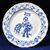 Plate dining 24 cm, Aquarius, (wall plate too), Original Blue Onion Pattern