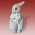 Hare In Trousers 6 x 5 x 12,5 cm, Pastel, Porcelain Figures Duchcov