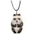 Animal pendant PANDA MID RELIEF NATURE 3,5 cm, Meissen porcelain