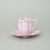 Cup 100 ml and saucer 13 cm, Regina, Rose China Chodov