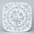 Plate square 29 cm, Green Onion Pattern, Cesky porcelan a.s.