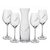 Set Vital Heart 4+1, Wine Glasses 360 ml and Carafe 1l, decorated with Swarovski Crystals