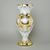 Vase 35 cm, WHITE glass, gold + enamel, Nový Bor glass