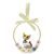 Hanging ornament La Raggiante 7.5 / 2 / 8.5cm, biscuit china, Cats Goebel R. Wachtmeister
