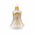 Christmas Tree Decoration Bell, White Frost, Czech Glass christmas decorations