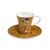 Cup and saucer Gustav Klimt - The Kiss, 0,1 l / 12 cm, Fine Bone China, Goebel