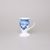 Candleholder 9 cm, Thun 1794 Carlsbad porcelain, BLUE CHERRY