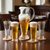 Beer set for 6 pers., Gld-platinum decor, Balvínglass