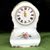 Clock 22 cm, Thun 1794 Carlsbad porcelain, BERNADOTTE Meissen Rose