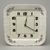 Wall Clock square 26 cm, Thun 1794, karlovarský porcelán, BERNADOTTE ivory + flowers