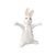 Figurka bílého zajíčka Šťastný den 11,5 / 8 / 14 cm, porcelán, Goebel