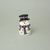 Bell 6 x 9 cm Snowman, glazed ceramic, EGAN