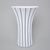 Vase Retro T 30 cm, White + Black Line, Goldfinger Porcelain