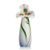 Peacock Iris sculptured porcelain small vase 22,5 cm, FRANZ Porcelain