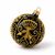Onion Pattern Christmas Tree Decoration Ball, 8 cm BLACK (with gold), Czech Glass christmas decorations