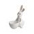 Figurka bílého zajíčka s mističkou 13,5 / 7 / 16 cm, porcelán, Goebel