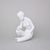 Lady With A Bird 18,5 x 12 x 12 cm, White, Porcelain Figures Duchcov