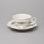 Šálek a podšálek čajový 205 ml / 15,5 cm, Thun 1794, karlovarský porcelán, BERNADOTTE ivory + kytičky